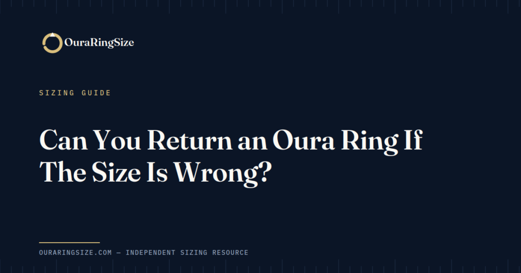 Can You Return an Oura Ring If The Size Is Wrong?