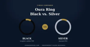 oura ring black vs silver